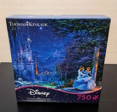 Disney Thomas Kinkade Cinderella Dancing in the Starlight 750 Piece Puzzle NIB - Image 1 of 4