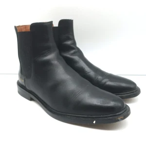 Woman by Common Projects Chelsea Boots Black Leather Size 38 Flat Ankle Boots - Picture 1 of 12