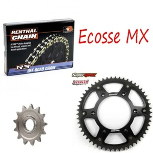 Kawasaki KX250F Gold Renthal R3Oring Chain Supersprox Black Stealth Sprocket Kit - Picture 1 of 1