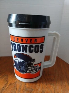 Vintage Denver Broncos Super Thermoskanne Reisebecher Kunststoff Betras USA 22 Unzen - Bild 1 von 5