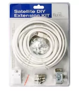 TV Verlängerungskit Luftkabel Koaxial Blei Fernseher Kabel Satellitensplitter 31316 - Bild 1 von 3