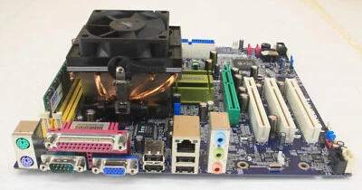Foxconn 760M01-G-6LRS WinFast K8S760M uATX Motherboard, AMD Sempron 2600+, 256MB - Image 1 of 4
