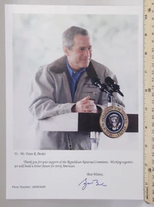 George W Bush 43 Presidenti RNC Support Gift Promo Photo - USED - Picture 1 of 2