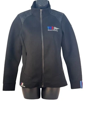 Jaqueta de corrida BMW TM2 feminina neoprene zíper completo preta tamanho P - Imagem 1 de 4