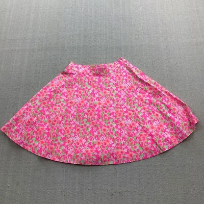 Falda Lilly Pulitzer Mujer 2 Rosa Verde Floral Corta Acampanada Forrada Cremallera Lateral Foto 1 de 4