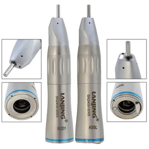 Pieza de mano recta dental de baja velocidad 1:1 cono de nariz fibra óptica agua interior NSK - Imagen 1 de 43