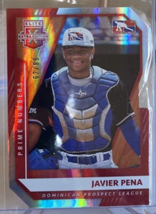 JAVIER PENA 2021 Panini Elite Extra Edition PRIME NUMBERS A DIE-CUT /89 - Picture 1 of 3
