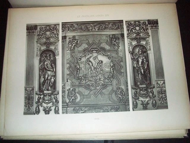Folio de referencia de muebles de época Luis XIV, 1909 Hessling 40 placas heliotipo Foto 1 de 1