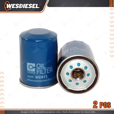 2 x Wesfil Oil Filters fits Mitsubishi ASX GA XB Colt RG FTO Galant Starwagon SJ - image 1 of 2