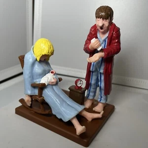 Vtg 1989 Wilton Cake Topper 3 AM Feeding New Parents Baby Shower Novelty Funny - Picture 1 of 6