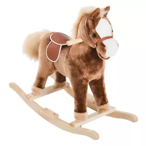 Schaukelpferd Baby Plüsch-Schaukeltier Schaukeltier Plüsch Spielzeug Kinder - Bild 1 von 10