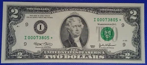 ((STAR - 5 DIGIT)) $2 2003 (( AU )) - 00073805 - Fancy Serial # CURRENCY - Picture 1 of 2