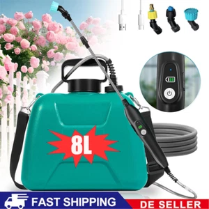 8L Elektrisches Akku Sprühgerät Pflanzensprüher Gartenspritze Drucksprühgerät DE - Bild 1 von 15