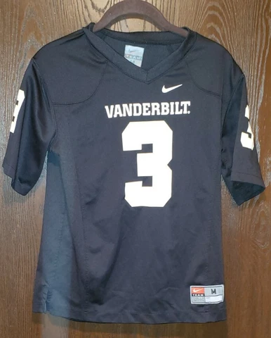 Nike Black Vanderbilt Commodores #3 Football Jersey Woman Medium Cover