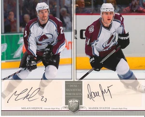 MILAN HEJDUK MAREK SVATOS Signed 8x10 Photo 2006-07 Upper Deck BAP Portraits SP - Picture 1 of 2