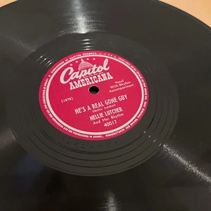 NELLIE LUTCHER - Real Gone Guy / Let Me Love You - 10" Shellac 78RPM Record - V - Picture 1 of 4