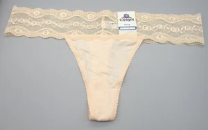 b. tempt'd Wacoal~X-LARGE~933182~Pale Peach b. adorable Thong Panty - Picture 1 of 2