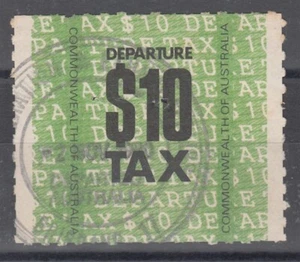 AUSTRALIA 1978 $10 DEPARTURE TAX REVENUE (ID:133/D40186) - Picture 1 of 1