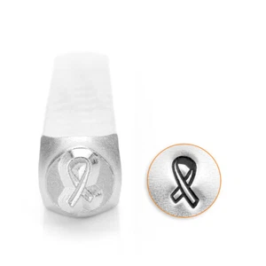 Cáncer de mama Cinta Sello de metal ImpressArt DIY Joyería Estampado de mano Punzón - Imagen 1 de 2