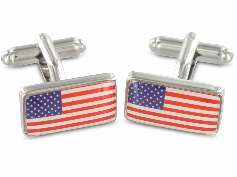 TEROON Manschettenknöpfe USA Fahne - Bild 1 von 1
