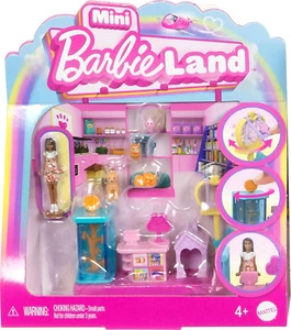 Barbie Mini Barbieland Playset Boutique da Collezione - Bambola da 1,5 Pollici, Espositore Animali Domestici - Foto 1 di 12