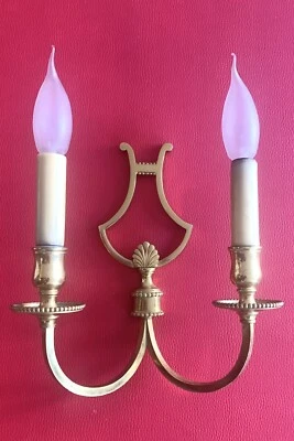 Applique Louis XVI bronze véritable France 1970 vintage - Photo 1/4