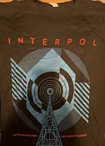 INTERPOL SHIRT XL OFFICIAL EVENT T MSG NYC MARAUDER TOUR 2019 BANKS - Picture 1 of 7