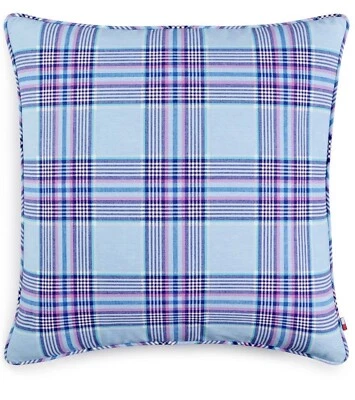 Almohada decorativa Tommy Hilfiger Santa Clara azul a cuadros multi 20x20 Foto 1 de 4