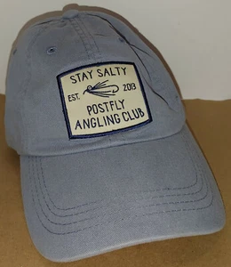 Postfly "Stay Salty - Postfly Angling Club" Cotton Adjustable Baseball Hat  - Picture 1 of 6