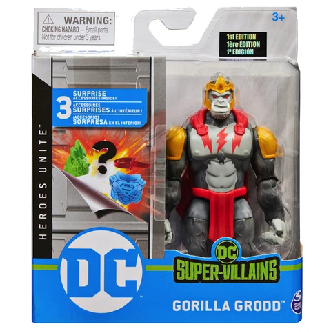 4" GORILLA GRODD figure DC HEROES UNITE action SUPER VILLAINS toy SPIN MASTER Cover