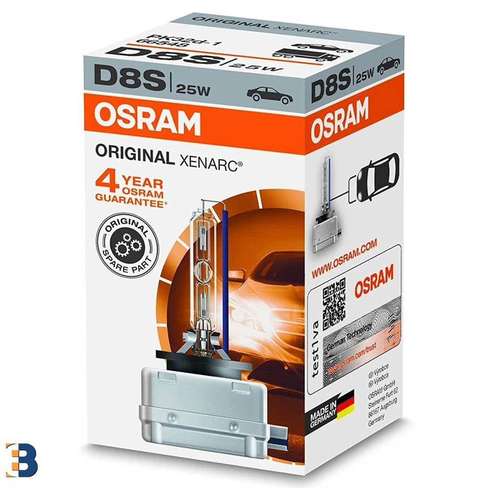 1x D8S OSRAM ORIGINAL XENARC Headlamps 4 Years warranty Xenon Lamp HID 66548 - Image 1 of 1
