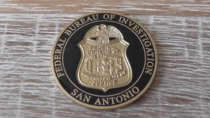 DOJ Federal Bureau of Investigations FBI Field Office San Antonio Challenge Coin - Bild 1 von 8