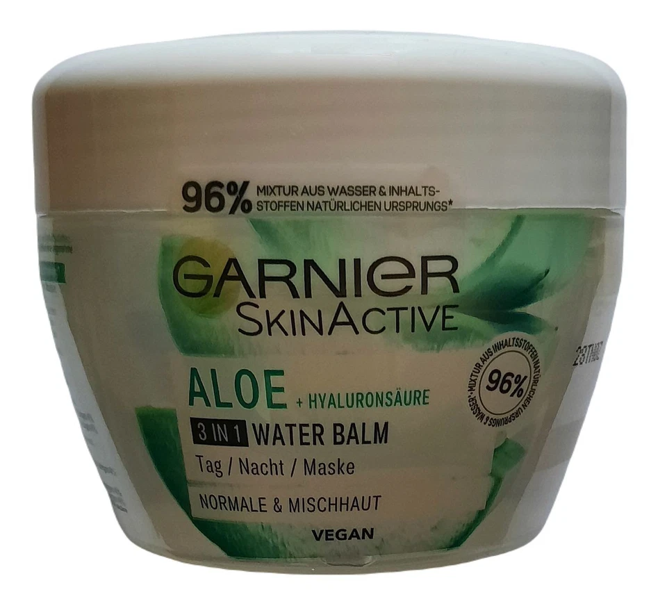 Garnier Skin Active Tagescreme Pflegegel Vegan mit Aloe, Hyaluronsäure 150ml