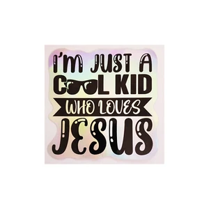 Holographic Stickers "Cool Kid" - Picture 1 of 7