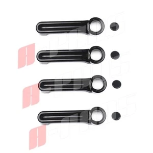 Fit JEEP Liberty 2008 2009 2010 2011 2012 2013 Black Gloss 4 Door Handle Cover - Picture 1 of 1
