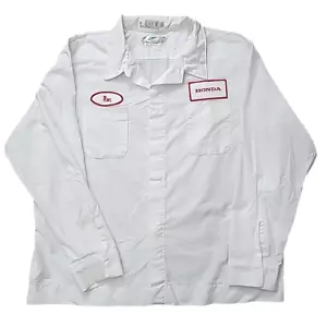 Honda Employee Crew Aramark Uniform Button Up Shirt Mens Size 2XLL - Picture 1 of 3