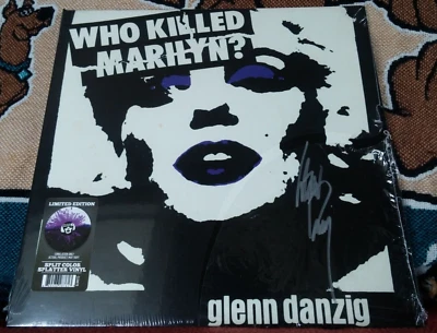 MISFITS GLENN DANZIG SIGNED SPLIT SPLATTER WHO KILLED MARILYN RARE SAMHAIN PUNK - Image 1 of 3