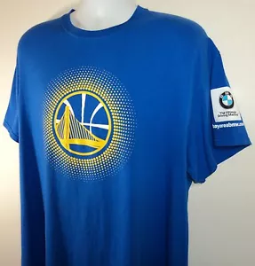 Golden State Warriors Basketball Mens XL Bay Area BMW Logo Giveaway T Shirt Blue - Picture 1 of 6