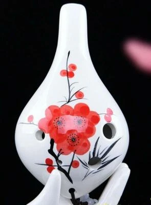 Instrumento de flauta profesional de cerámica Ocarina de 6 orificios Alto C   Foto 1 de 4