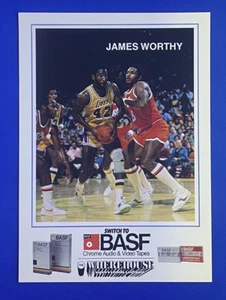 1983 BASF James Worthy Los Angeles Lakers 5x7 High Grade - Picture 1 of 2