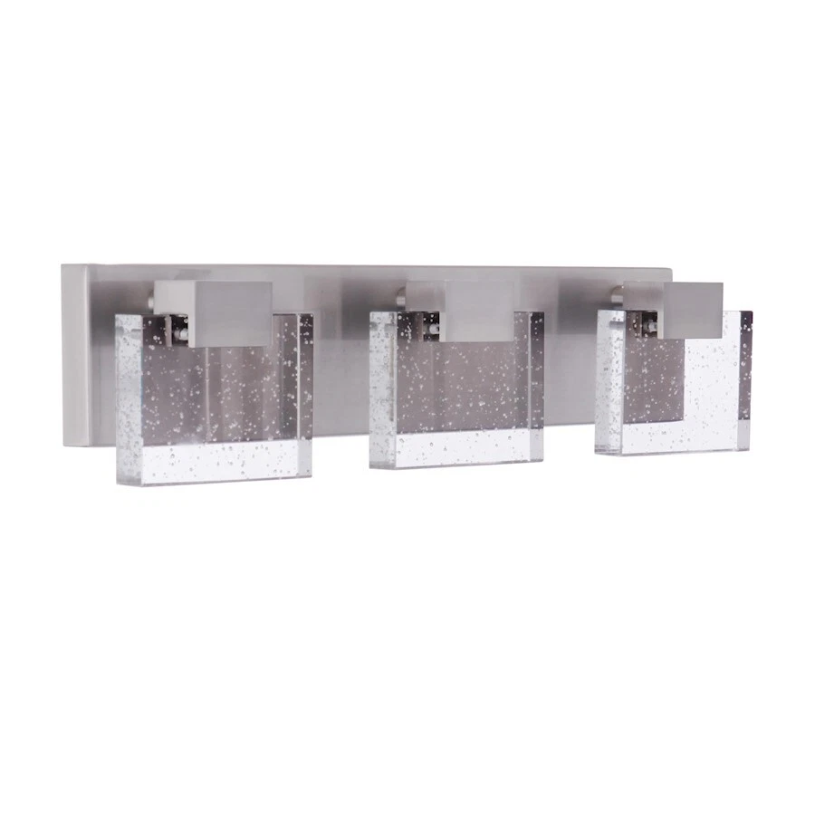 Tocador LED Crafmade Alamere 3Lt, níquel pulido/semillado - 15921BNK-LED Foto 1 de 1