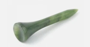 Genuine Natural Green Nephrite Jade Golf Tee - Picture 1 of 1