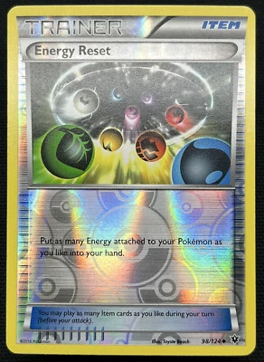 Energy Reset 98/124 Uncommon Pokemon Fates Collide NM Reverse Holo - Image 1 of 2