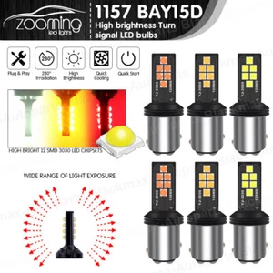 2x Bay15d P21/5W niebla inversa 1157 bombilla LED freno luz trasera indicador coche - Imagen 1 de 19