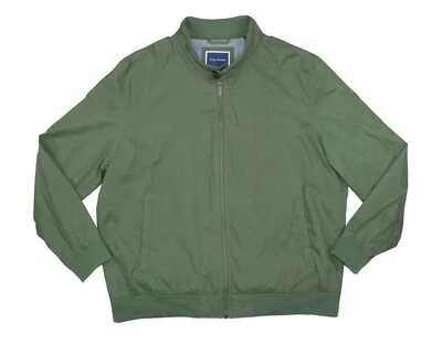 Abrigo para hombre Club Room ajuste regular cremallera completa bombardero de vuelo XXL NUEVO CON ETIQUETAS oliva Foto 1 de 3