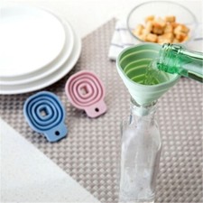 Siliconi Foldable Funnel water bottle Hopper Kitchen FILTRO Liquid transfer GS.