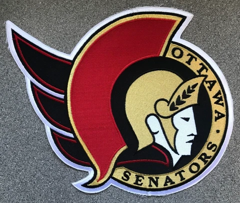 1992-97 OTTAWA SENATORS NHL HOCKEY VINTAGE 11" JERSEY FRONT TEAM PATCH Cover