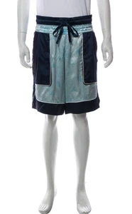 Nahmias Men’s Size Large Gray Butterfly Silk Shorts NWT Luxury Streetwear - Picture 1 of 5