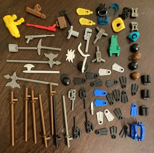 LEGO Vintage Castle, Sea, Ocean Accessories Lot Of 70 pcs - Weapons Mixed Lot - Picture 1 of 7