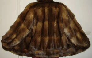 Chaqueta de piel SAKS FIVE AVENUE Russian Sable punta plateada talla 10-12 EXCELENTE ESTADO - Imagen 1 de 8
